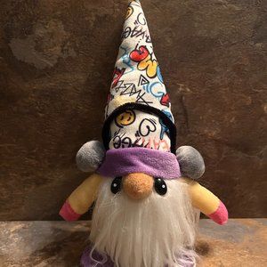 GNOME MUSIC LOVER "RAFFI" Hug Giftcraft Plush Headphones Graffiti Stuffed NWT